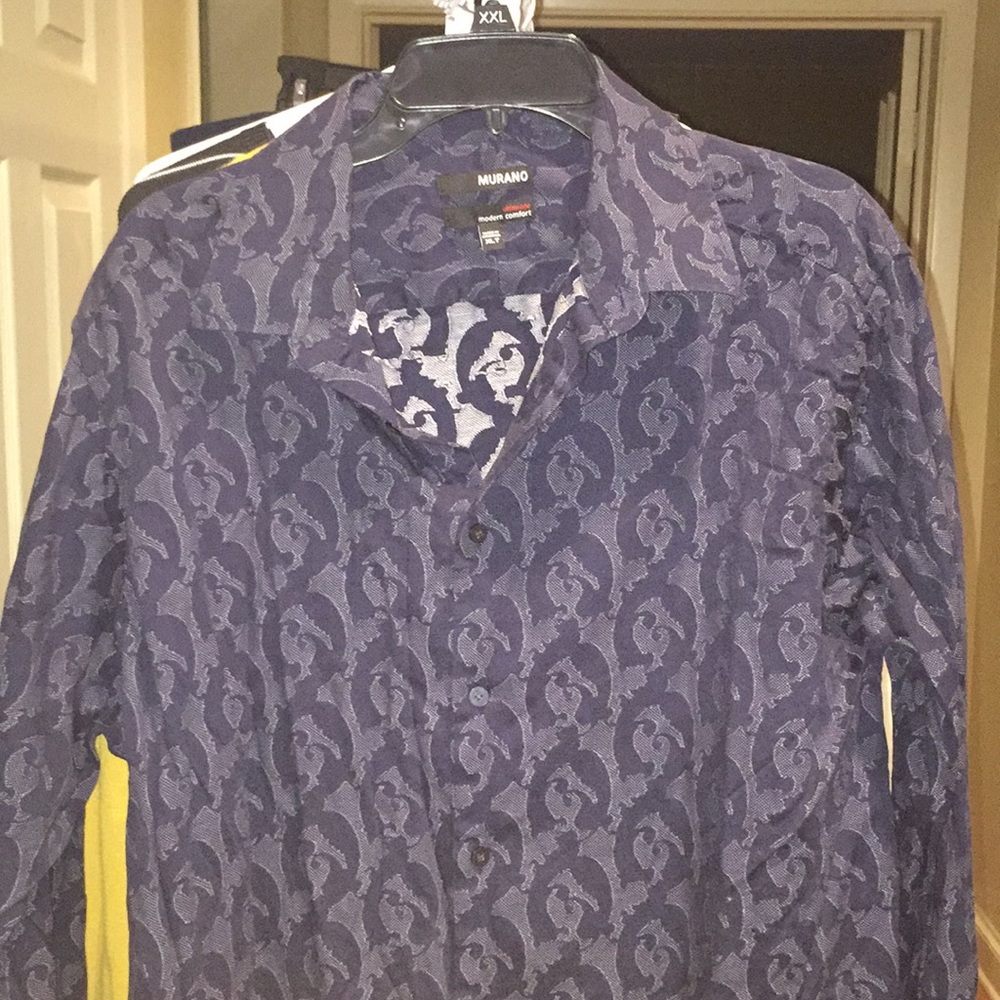 Murano printed button down